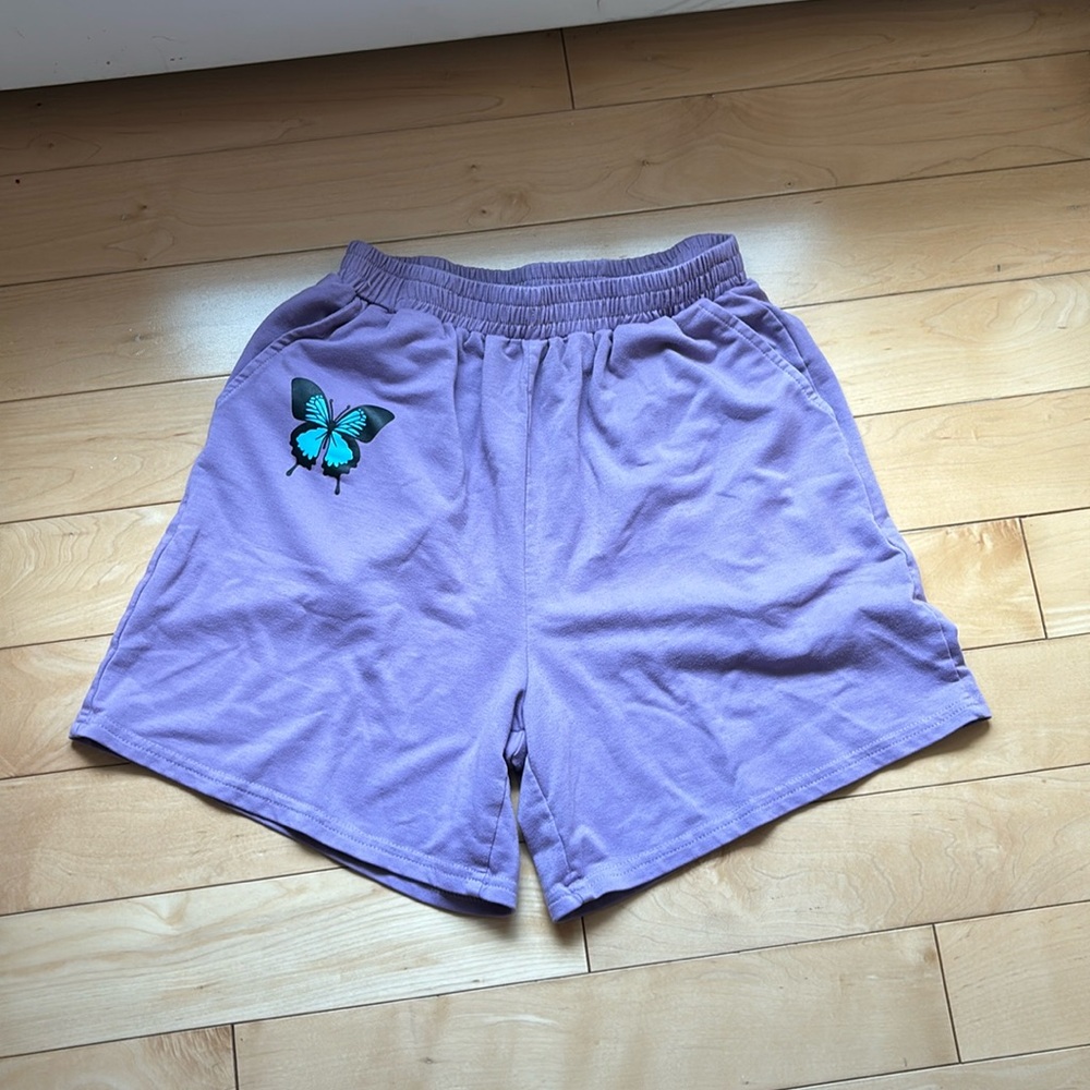 Purple Long Shorts